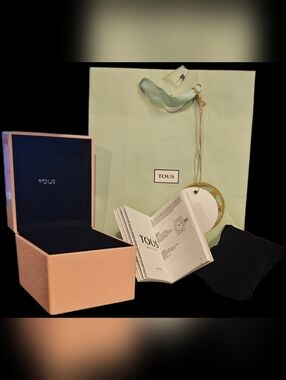 NEW TOUS Pink Watch Hard Case Set Mint Bag Pillow Booklet Gift Storage